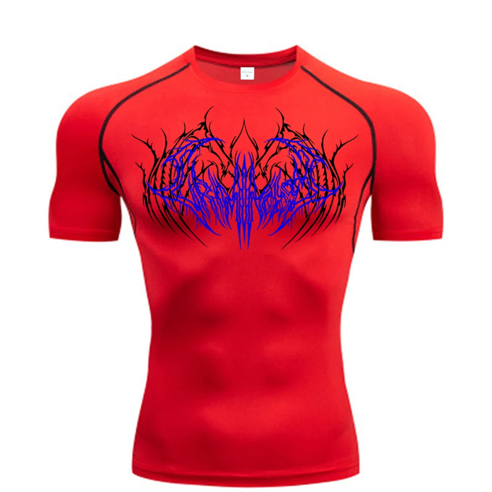 2025 Compression T Shirt Men Short Sleeve Sport Tees Fitness Running Sportsear Men Gym Elastic Quick Dry Jogging T-shirt Tops