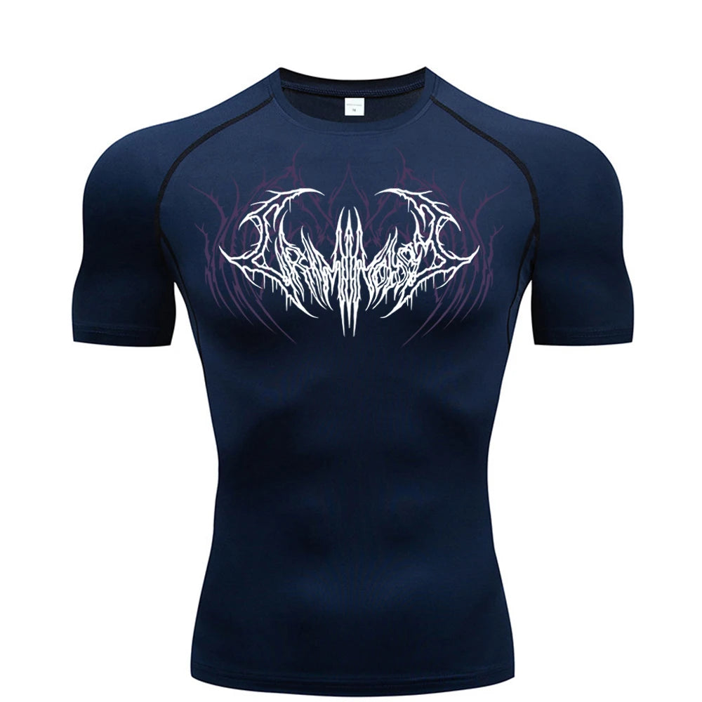 2025 Compression T Shirt Men Short Sleeve Sport Tees Fitness Running Sportsear Men Gym Elastic Quick Dry Jogging T-shirt Tops