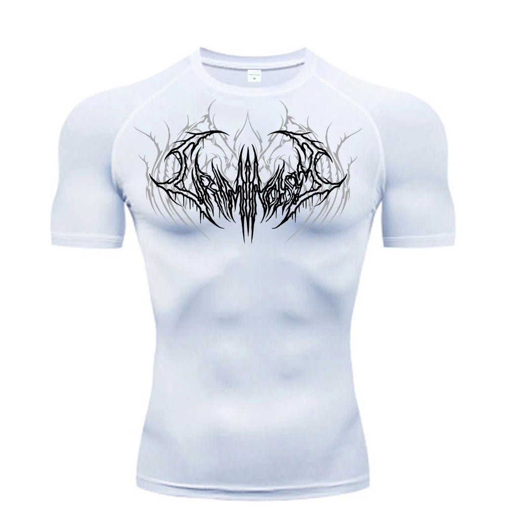 2025 Compression T Shirt Men Short Sleeve Sport Tees Fitness Running Sportsear Men Gym Elastic Quick Dry Jogging T-shirt Tops