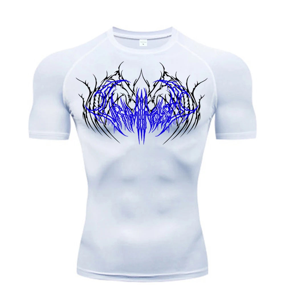 2025 Compression T Shirt Men Short Sleeve Sport Tees Fitness Running Sportsear Men Gym Elastic Quick Dry Jogging T-shirt Tops