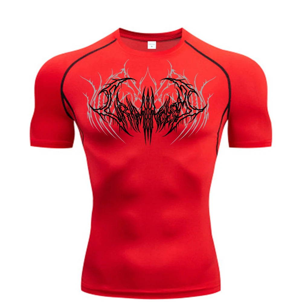 2025 Compression T Shirt Men Short Sleeve Sport Tees Fitness Running Sportsear Men Gym Elastic Quick Dry Jogging T-shirt Tops