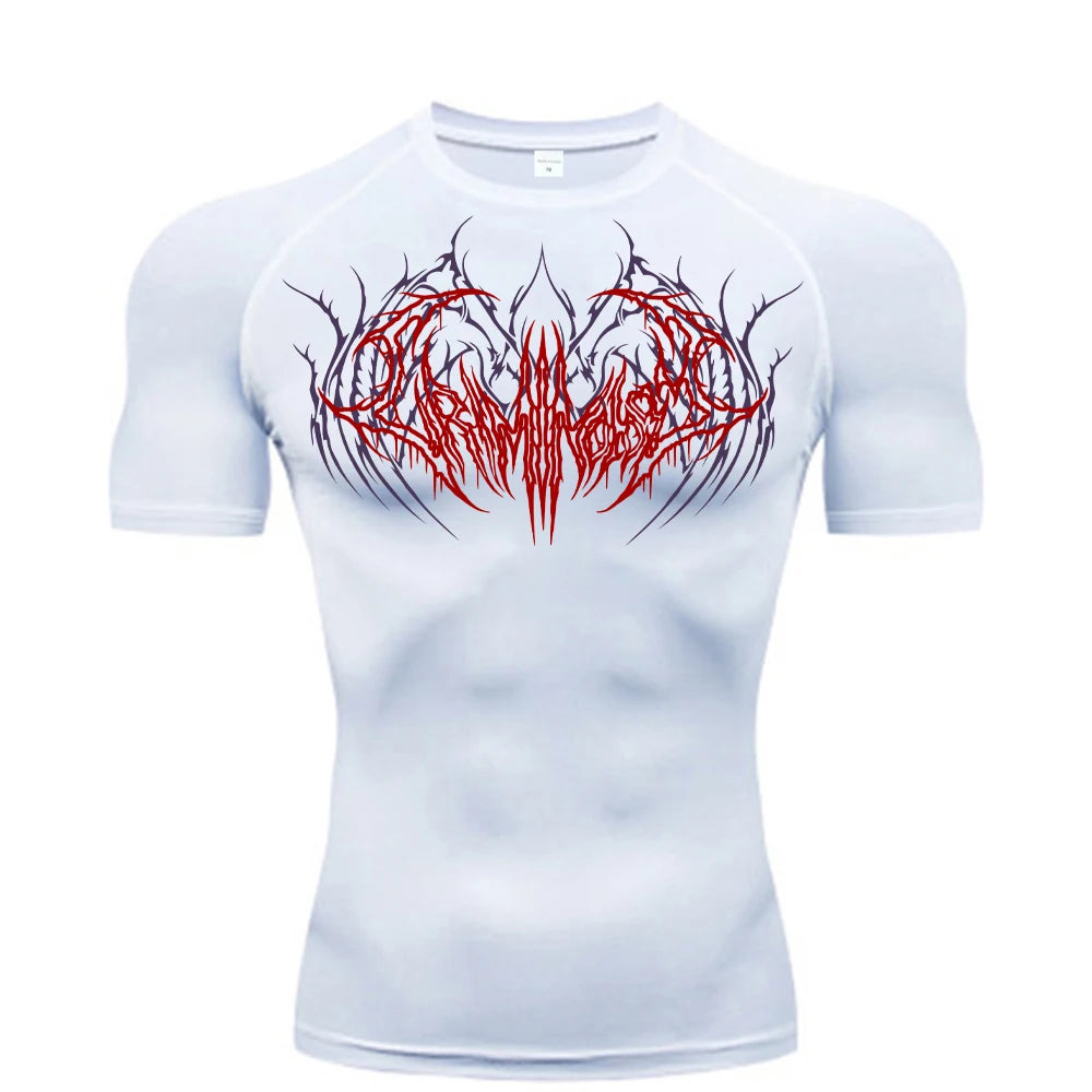 2025 Compression T Shirt Men Short Sleeve Sport Tees Fitness Running Sportsear Men Gym Elastic Quick Dry Jogging T-shirt Tops