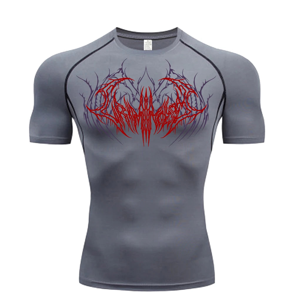 2025 Compression T Shirt Men Short Sleeve Sport Tees Fitness Running Sportsear Men Gym Elastic Quick Dry Jogging T-shirt Tops