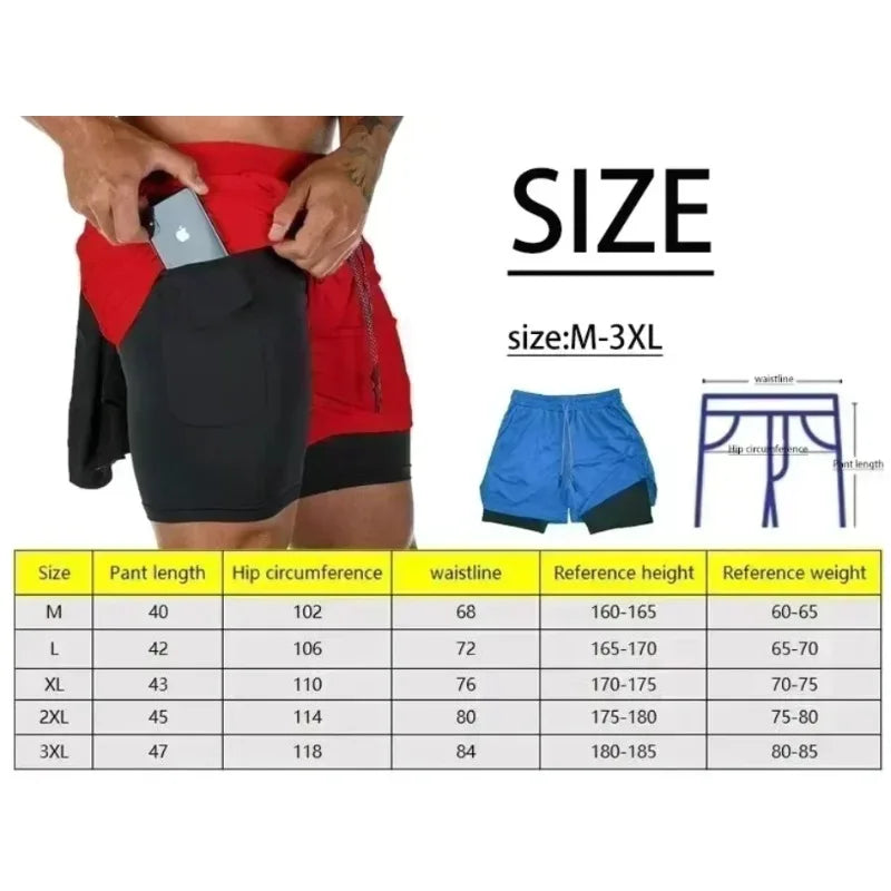 The Latest ONE PIECE Japanese Animation Peripheral Printing Double-layer Shorts Men's Sports Breathable Five-point Pants