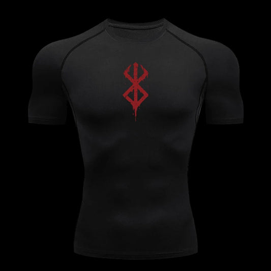 Men's Print Compression Shirts  Gym Workout