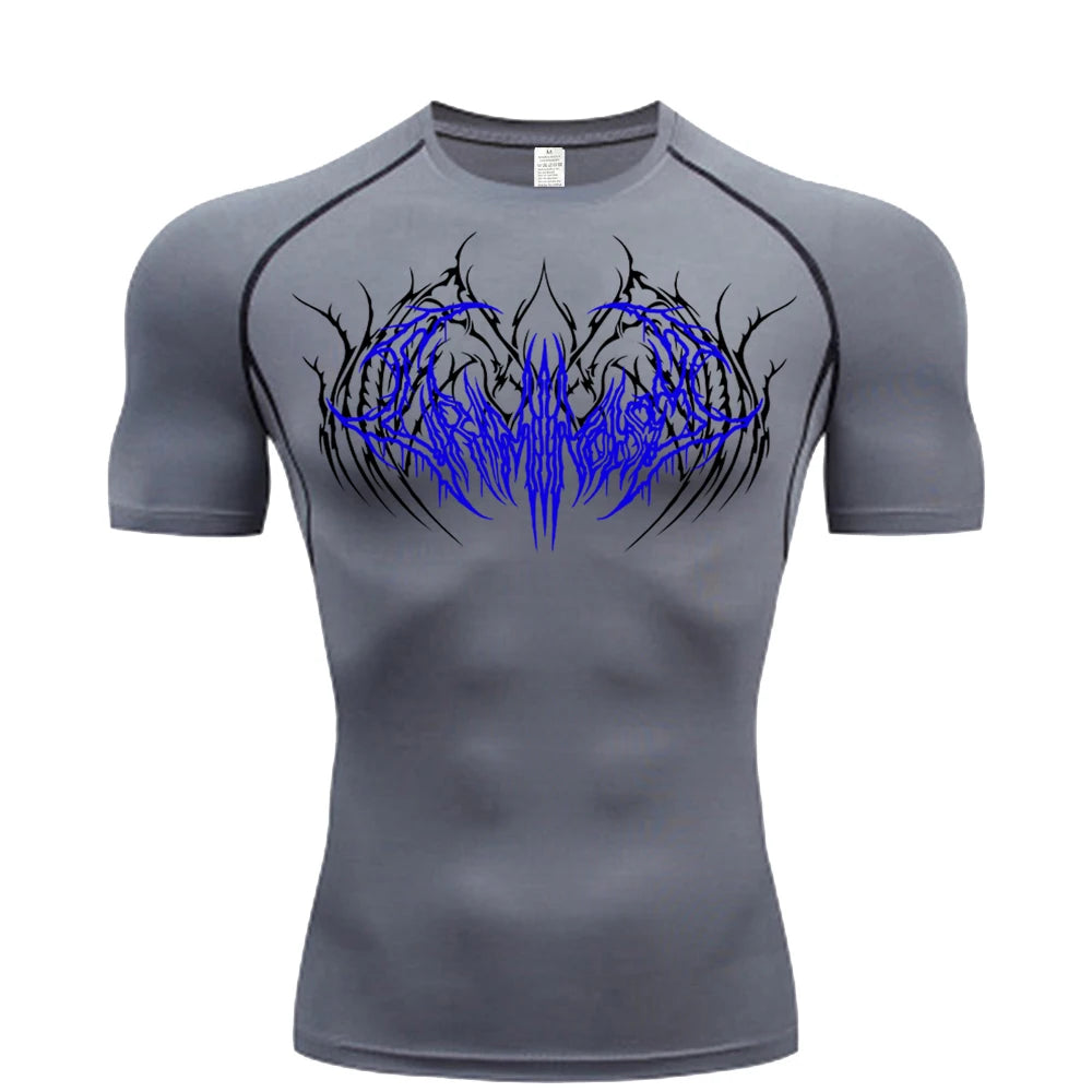 2025 Compression T Shirt Men Short Sleeve Sport Tees Fitness Running Sportsear Men Gym Elastic Quick Dry Jogging T-shirt Tops