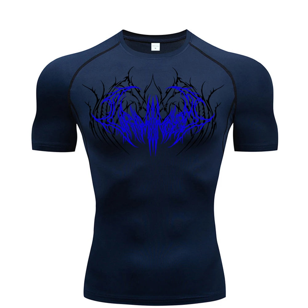 2025 Compression T Shirt Men Short Sleeve Sport Tees Fitness Running Sportsear Men Gym Elastic Quick Dry Jogging T-shirt Tops