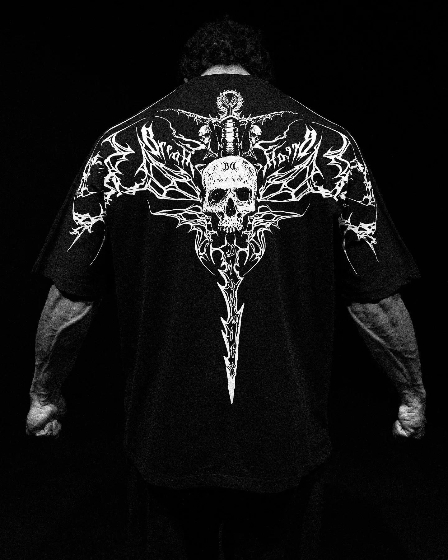 Ins American Y2k King Oversized T-shirt New Harajuku Crew Neck Oversized T-shirt Short-sleeved Top Gothic Clothing Street Top