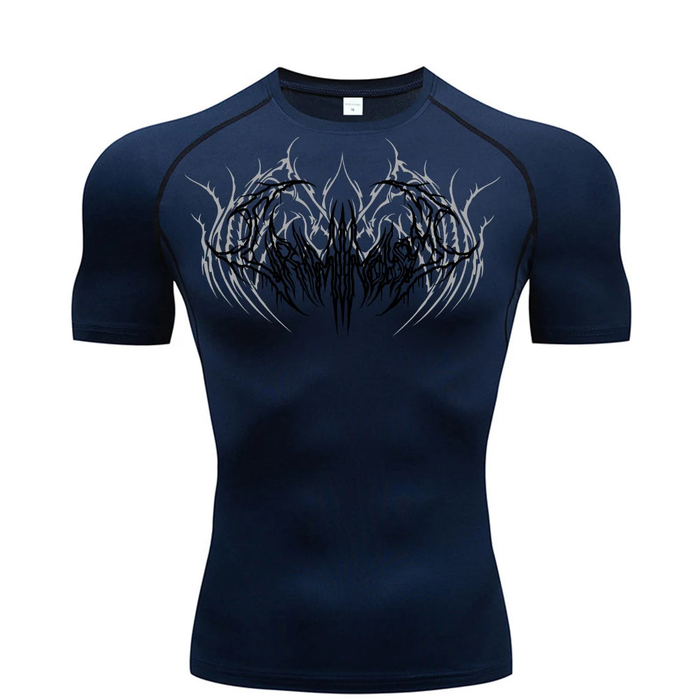 2025 Compression T Shirt Men Short Sleeve Sport Tees Fitness Running Sportsear Men Gym Elastic Quick Dry Jogging T-shirt Tops
